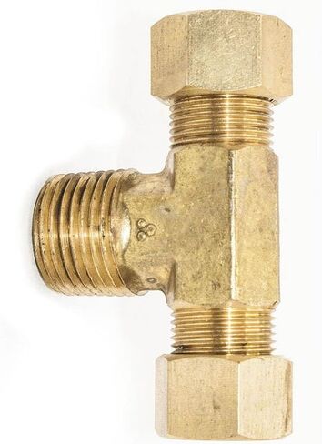 6972004 بديل تي شيرت MIP من النحاس الخالي من الرصاص لأنابيب Thrifco #72 1/4 بوصة × 1/4 بوصة، عبوتان in Kuwait