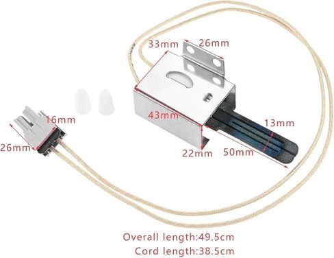 جهاز إشعال فرن الغاز WB13X25633 مناسب لفرن G-E CGS750P2M1S1 يستبدل 4454722 AP6026767 PS11736297 EAP11736297 PD00038152 in Kuwait