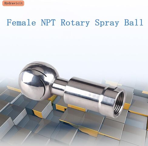 304 Stainless Steel Rotary Spray Ball,CIP Tank Cleaning Ball,360° Spray Pattern,NPT Female Thread (3/4" NPT Threaded) in Kuwait