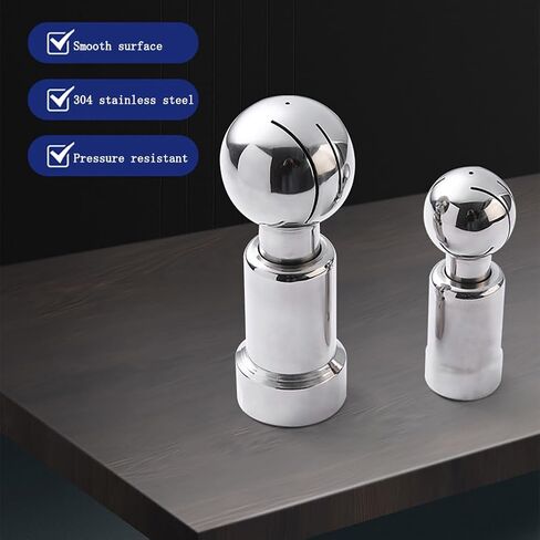304 Stainless Steel Rotary Spray Ball,CIP Tank Cleaning Ball,360° Spray Pattern,NPT Female Thread (3/4" NPT Threaded) in Kuwait