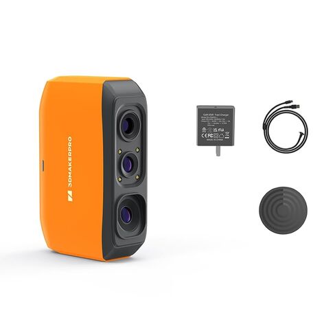 ماسح ضوئي ثلاثي الأبعاد من 3DMakerpro Fox، ماسح ضوئي ثلاثي الأبعاد بدقة 0.07 مم للطباعة ثلاثية الأبعاد، مسح سهل للمبتدئين للكائنات الصغيرة والكبيرة in Kuwait