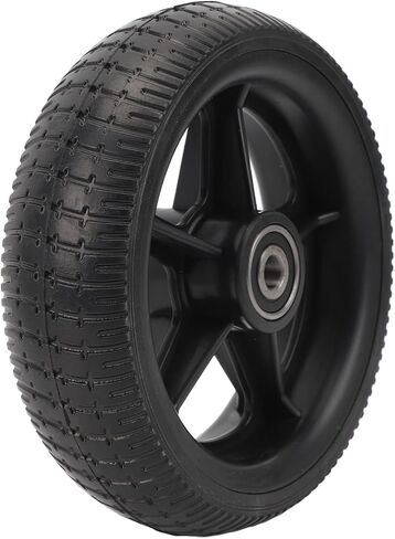 Electric Scooter Rear Wheel Assembly, 165mm/6.5in Rubber Scooter Rear Tire Wheel Shockproof Anti Slip Solid Tires Hub Tyre for Replacement in Kuwait