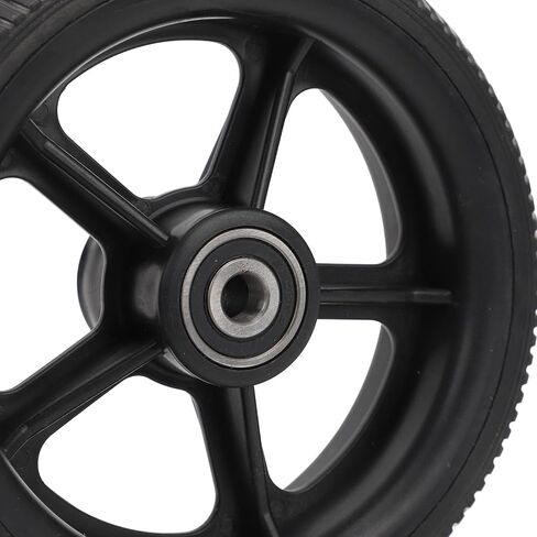 Electric Scooter Rear Wheel Assembly, 165mm/6.5in Rubber Scooter Rear Tire Wheel Shockproof Anti Slip Solid Tires Hub Tyre for Replacement in Kuwait