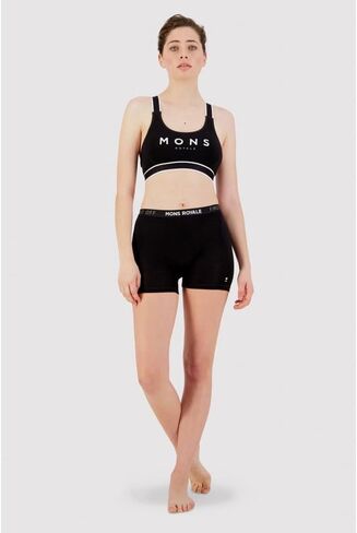 Mons Royale Stella X-Back Sports Bra - Women's Black, S in Kuwait
