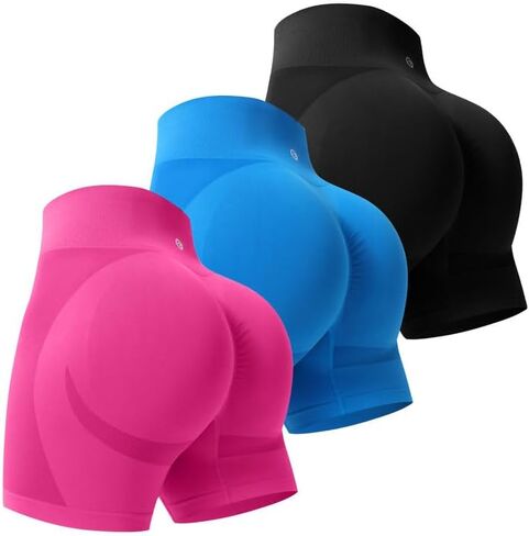 حمالات صدر رياضية للنساء من Evercute بسحاب أمامي مع مجموعة شورتات مبطنة لاسلكية ظهر Racerback متوسطة الدعم لليوجا الرياضية مقاس M in Kuwait