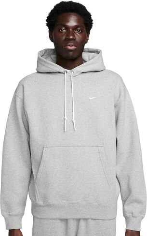 هودي Nike Solo Swoosh، DK رمادي هيذر/أبيض in Kuwait
