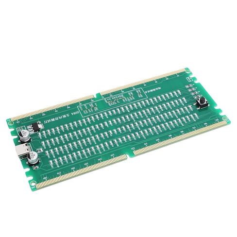 جهاز اختبار ذاكرة DDR4، بطاقة اختبار DDR4 من النوع C مع مؤشرات LED، بطاقة اختبار ذاكرة الكمبيوتر المزودة بالطاقة للوحة الأم لخادم الكمبيوتر المكتبي in Kuwait