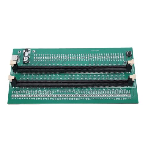 بطاقة تشخيص ذاكرة الكمبيوتر Ddr3 | أداة اختبار LED بفتحة مزدوجة، مدقق سريع مدعوم من TypeC لفنيي الكمبيوتر المكتبي in Kuwait