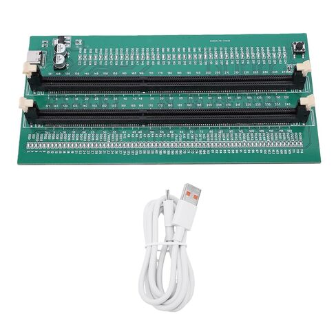بطاقة تشخيص ذاكرة الكمبيوتر Ddr3 | أداة اختبار LED بفتحة مزدوجة، مدقق سريع مدعوم من TypeC لفنيي الكمبيوتر المكتبي in Kuwait