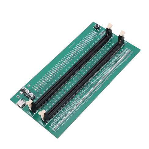 بطاقة تشخيص ذاكرة الكمبيوتر Ddr3 | أداة اختبار LED بفتحة مزدوجة، مدقق سريع مدعوم من TypeC لفنيي الكمبيوتر المكتبي in Kuwait