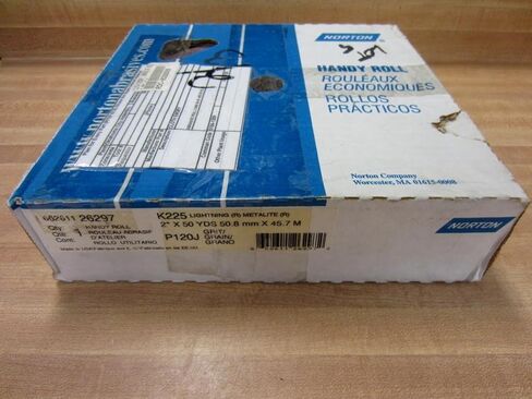 Norton Abrasives Abrasive Roll, 2" W x 150 ft. L, P120 Grit, Brown, Aluminum Oxide, K225 66261126297-1 Each in Kuwait
