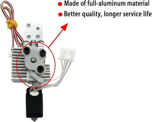مجموعة Hotend المُحدثة مع المشتت الحراري سريع التحرير لسلسلة Kobra S1 البديلة المتوافقة للوحدة الرئيسية S1 Combo وS1C، فوهة 0.2 مم (0.2 مم) in Kuwait