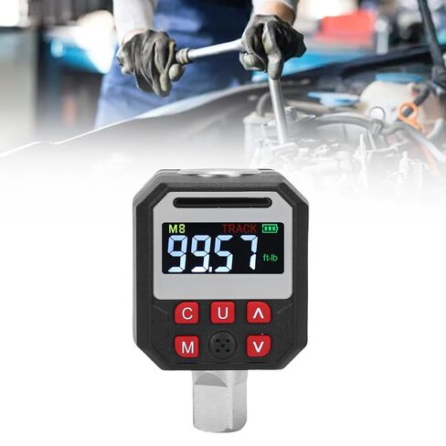 Aramox Digital Torque Adapter Torque Adapter 6.8-135Nm with 9 Presets 500 Data Storage 80 90 100 Percent Alert for Auto Car Motorcycle DIY Maintenance in Kuwait