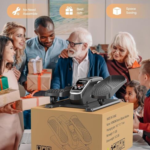 Homgim Under Desk Elliptical Machine - تمرين ساق مهيئ هادئ مع برامج يدوي عن بُعد ، برامج تلقائية/3 سرع in Kuwait