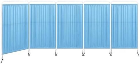 مقسم غرفة بشاشة خصوصية قابلة للطي بطول 6 أقدام، قسم محمول من 1 إلى 5 ألواح مع عجلات دوارة، سهل التجميع (لون 6,4 لوحة) in Kuwait
