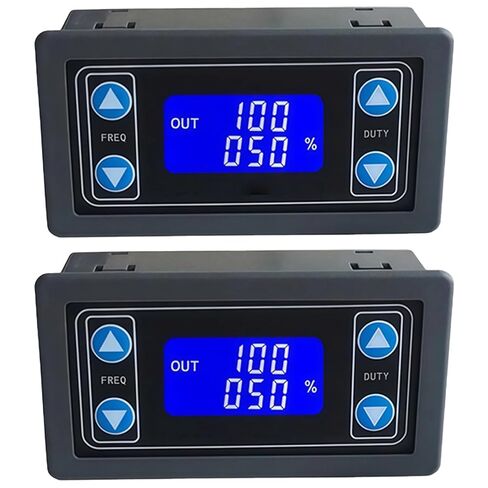 قطعتان من وحدة مولد إشارة PWM، دورة عمل وتردد قابلان للتعديل، شاشة LCD، نطاق من 1 هرتز إلى 150 كيلو هرتز، مصدر طاقة تيار مستمر 3.3 فولت إلى 30 فولت in Kuwait
