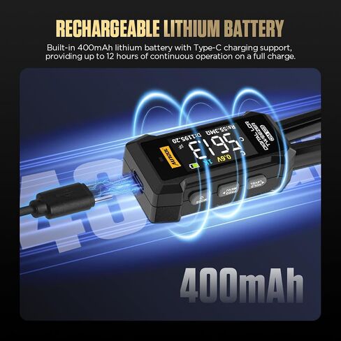 ملقط LCR رقمي، جهاز اختبار SMD 6 في 1 مع التعرف على المكونات الذكية، شاشة OLED، قابلة لإعادة الشحن، مقاومة 10mΩ-10MΩ، سعة 1pF-20mF، محاثة 1μH-60H، لإصلاح إلكترونيات السيارات in Kuwait