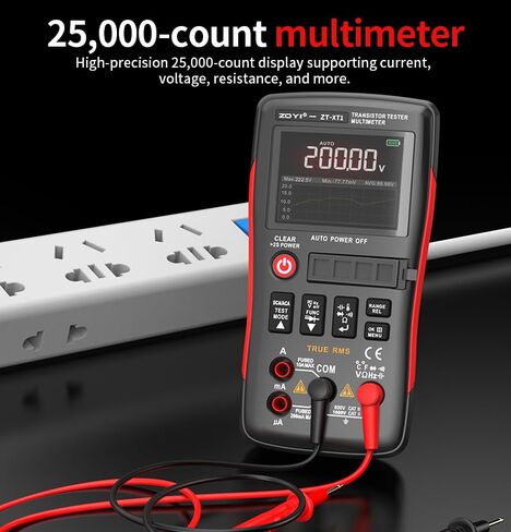 ZT-XT1 جهاز اختبار ترانزستور رقمي متعدد 2 في 1 مع شاشة TFT مقاس 2.4 بوصة، عدد 25000، جهاز اختبار المكونات SCR MOS، جهاز اختبار الثايرستور لمقاومة الجهد الثنائي لاستمرارية الصمام الثنائي in Kuwait