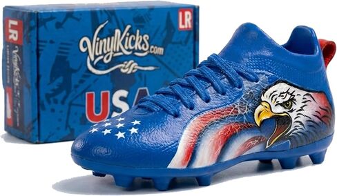 Official 2026 Mini Soccer Cleat Collectible & Bag Charm | 3.3" USA Americana Soccer Shoe with Real Laces | Premium Keychain, Backpack Charm & Display Gift for Soccer Fans & Players in Kuwait
