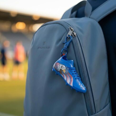 Official 2026 Mini Soccer Cleat Collectible & Bag Charm | 3.3" USA Americana Soccer Shoe with Real Laces | Premium Keychain, Backpack Charm & Display Gift for Soccer Fans & Players in Kuwait
