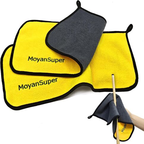 Billiard Cue Cleaning Towel, Thick Dual-Color Lint-Free Cloth,Cue Shaft Cleaning Cloth for Carbon Fiber & Pool Cues, 15.9 x 7.7 in in Saudi Arabia