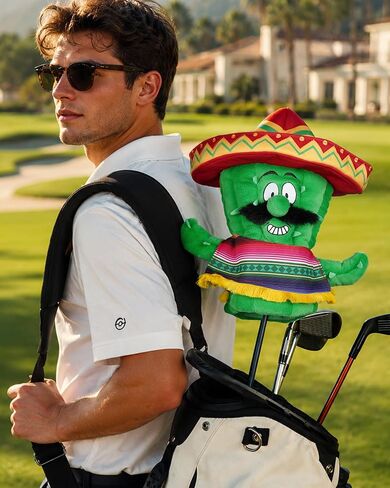 Big Teeth Driver Headcover Funny Golf Head Covers Funny Mexican Cactus Golf Club Covers Personalized Driver Head Cover Fits 460cc, Unique Golf Head Cover Novelty Golf Gifts for Men in Kuwait