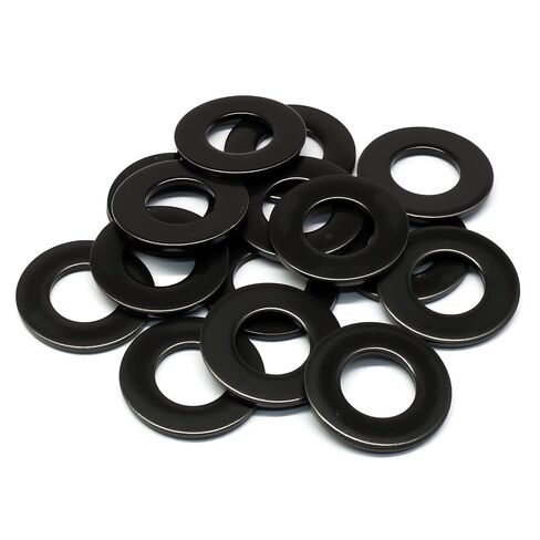 BokWin 200 Pack #8 x 7/16 Inch Flat Washers, Electroplated Black Finish 304 Stainless Steel Flat Washer, for Decorating Parts, General Hardware Repair & DIY Projects in Kuwait