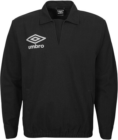 سويت شيرت رجالي بأكمام طويلة من Umbro، أسود/أبيض مقاس XX-Large in Kuwait