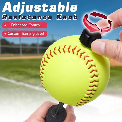 Softball Pitching Tools - 12 Inch Finger Strength & Spin Control Practice Softball Pitching Trainer, Portable Training Aid for Fastpitch & Slowpitch Players in Saudi Arabia