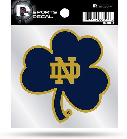ملصق Sudopo NCAA Notre Dame Fighting الأيرلندي الملون مقاس 10.16 × 10.16 سم، نمط صغير مقطوع بالقالب in Kuwait