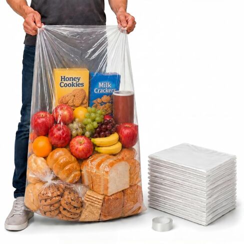 40 Pcs 3 Mil Nylon Bags for Termite Fumigation, 30x21 Inch Heavy Duty Barrier Bag with Sealing Tape, Nylon Liner Backpacking Bags fo Household Items and Food Storage in Kuwait