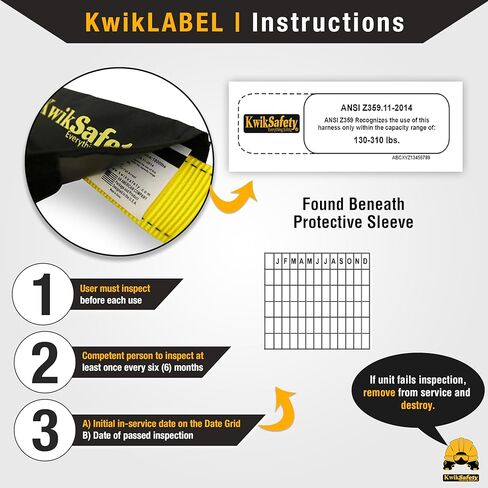 KwikSafety - شارلوت، كارولاينا الشمالية - حزام الأمان SUPERCELL [3 حلقات على شكل حرف D] مجموعة أدوات الحماية من السقوط لكامل الجسم ANSI OSHA in Kuwait