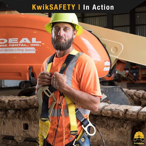 KwikSafety - شارلوت، كارولاينا الشمالية - حزام الأمان SUPERCELL [3 حلقات على شكل حرف D] مجموعة أدوات الحماية من السقوط لكامل الجسم ANSI OSHA in Kuwait