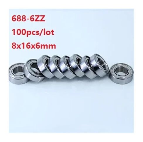 100pcs/lot 688-6ZZ 688 /W6 Bearing Shielded 8x16x6mm deep Groove Ball Bearings 8 * 16 6mm in Kuwait