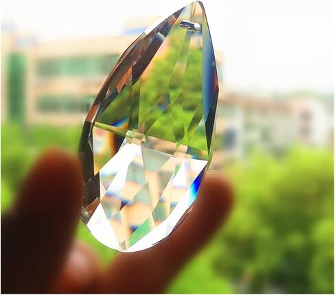 Top Quality 10pcs/lot 50mm Clear K9 Glass Crystal Prisms Pendants Chandeliers Parts Lustres Rainbow Lamp Lighting Hang Drops in Kuwait