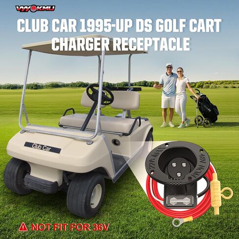 48Volt Golf Cart Club Car DS DC شاحن وعاء مع الصمامات لنادي السيارات DS 1995-UP، نادي السيارات جولف عربة شحن ميناء OEM # 101802101 1018021-01 101846801، وعاء الشاحن ومجموعة الصمامات in Kuwait