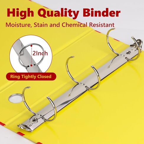 SDS MSDS Binder and Wall Station Bilingual Yellow 2 Inch Safety Data Sheet 3 Ring Binder with SDS Wire Rack Chain Self-tapping Screws SDS Station Sign Wall Mounted for Workplace English Spanish in Kuwait