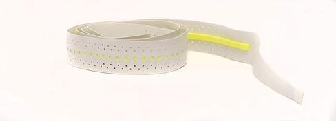 ShockOut Dual Pro Grip + Overgrip (White/Yellow) - Combined System of Impact Absorption and Grip Improvement for Racket Sports in Kuwait