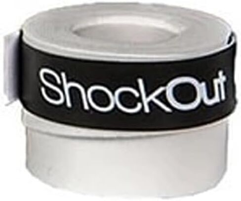 ShockOut Dual Pro Grip + Overgrip (White/Yellow) - Combined System of Impact Absorption and Grip Improvement for Racket Sports in Kuwait