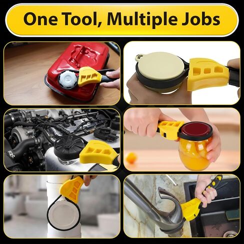 2-Pack Adjustable Rubber Strap Wrench Set, Heavy-Duty Oil Filter Wrench 6 inch & 8 inch Diameter, Non-Slip Belt Wrench for Jar Opener, Water Filter, Plumbing, Sink, Faucet Repair Tool in Kuwait