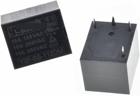 MOBYAT 5PCS Relay Y3F-SS-112DM Y3F-SS-112D 4/5PIN 10A 250VAC 5VDC 12VDC 24VDC (Size : Y3F-SS-112DM 4PIN) in Saudi Arabia