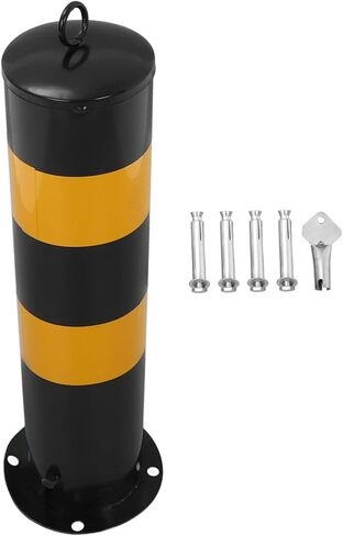 ULTECHNOVO Parking Barrier Security Bollard Traffic Post for Driveways and Construction Areas Height Eye-catching Design for Enhanced Visibility and Safety in Kuwait