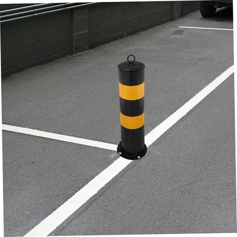 ULTECHNOVO Parking Barrier Security Bollard Traffic Post for Driveways and Construction Areas Height Eye-catching Design for Enhanced Visibility and Safety in Kuwait