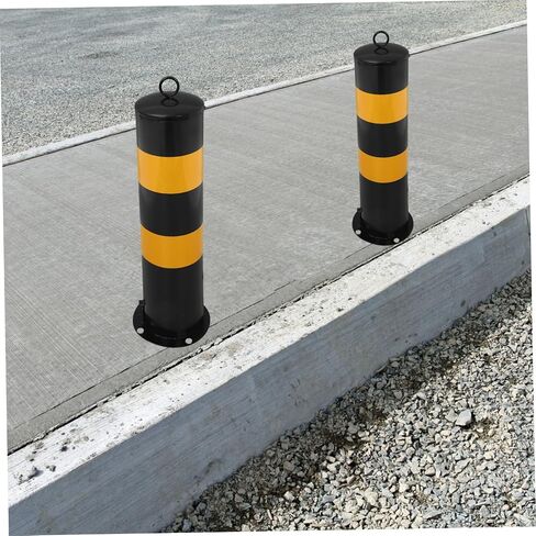 ULTECHNOVO Parking Barrier Security Bollard Traffic Post for Driveways and Construction Areas Height Eye-catching Design for Enhanced Visibility and Safety in Kuwait