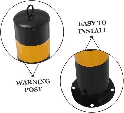 ULTECHNOVO Parking Barrier Security Bollard Traffic Post for Driveways and Construction Areas Height Eye-catching Design for Enhanced Visibility and Safety in Kuwait