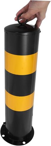 ULTECHNOVO Parking Barrier Security Bollard Traffic Post for Driveways and Construction Areas Height Eye-catching Design for Enhanced Visibility and Safety in Kuwait