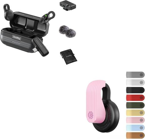 ميكروفون لاسلكي SMALLRIG S70 (2 TX + 2 RX) + طقم حافظة من السيليكون لـ S70 in Kuwait