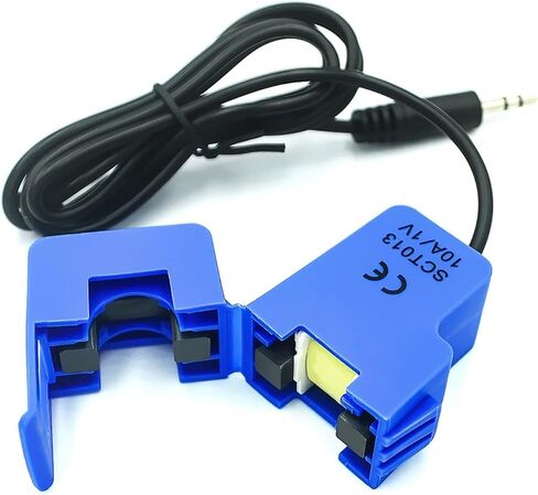 FABULETTA Non-invasive AC Current Sensor Split Core Current Transformer for Motor Lighting Monitoring 100A 1V Output 13mm Opening 50Hz-150KHz for frequency Blue SCT-013-000(100A 50mA) in Kuwait