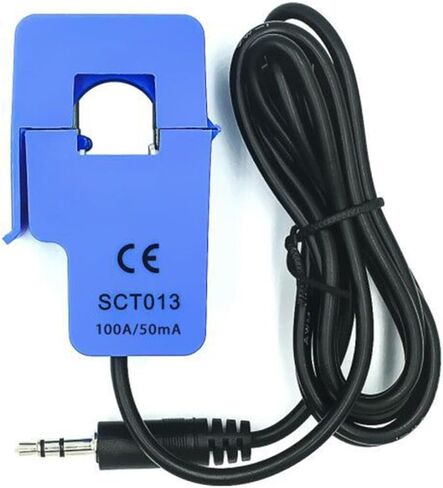 FABULETTA Non-invasive AC Current Sensor Split Core Current Transformer for Motor Lighting Monitoring 100A 1V Output 13mm Opening 50Hz-150KHz for frequency Blue SCT-013-000(100A 50mA) in Kuwait