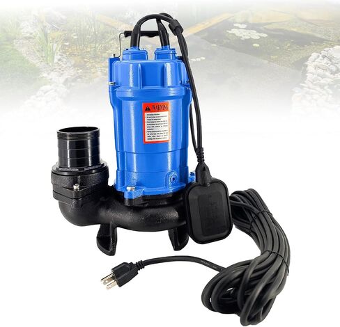 HSZ3.75S HS3.75S Electric Submersible Trash Pump Float Switch 1 HP 115V Automatic Submersible Wastewater Pump for Tsurumi HS3.75S-62, 61 GPM 3660 GPH, 3 in Straight Male NPT in Kuwait